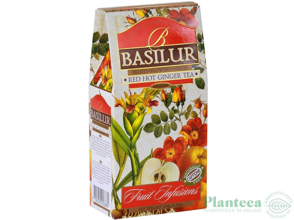 Ceai Fruit Infusions red hot ginger refill 100g - BASILUR