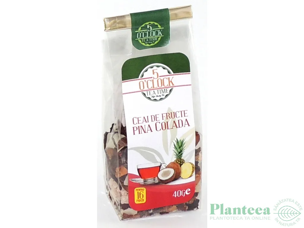 Ceai fructe Pina Colada 40g - 5 O`CLOCK