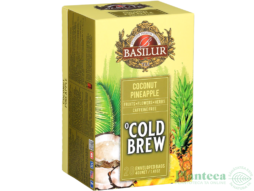 Ceai Cold Brew hibiscus macese Cocos Ananas 2gx20dz - BASILUR