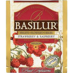 Ceai Fruit Infusions capsuni zmeura 1,8gx25dz - BASILUR