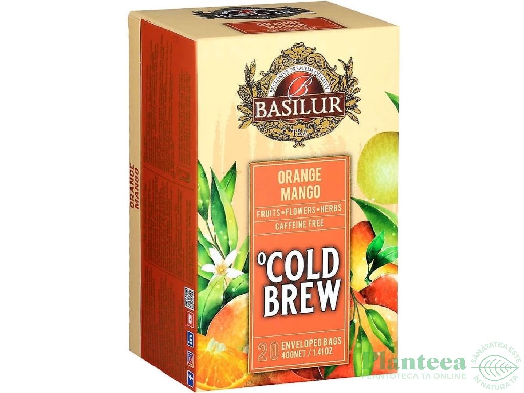 Ceai Cold Brew hibiscus Portocale Mango 2gx20dz - BASILUR