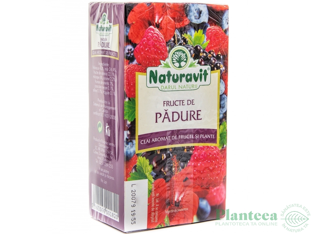 Ceai fructe padure 20dz - NATURAVIT