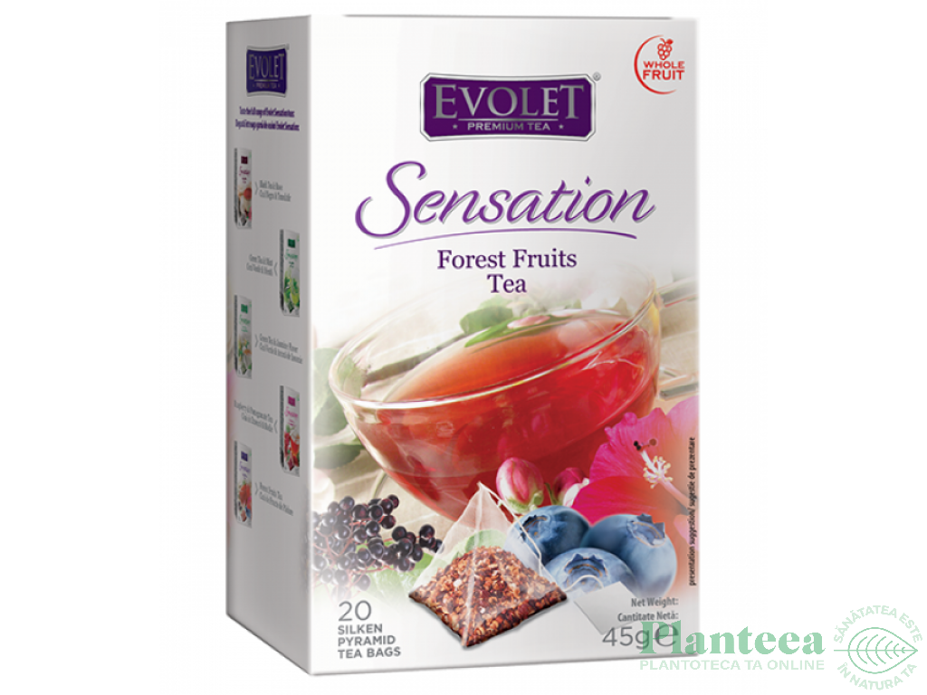 Ceai fructe padure Bio Sensation 80g - EVOLET