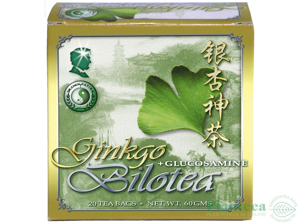 Ceai ginkgo biloba glucozamina 20dz - DR CHEN PATIKA