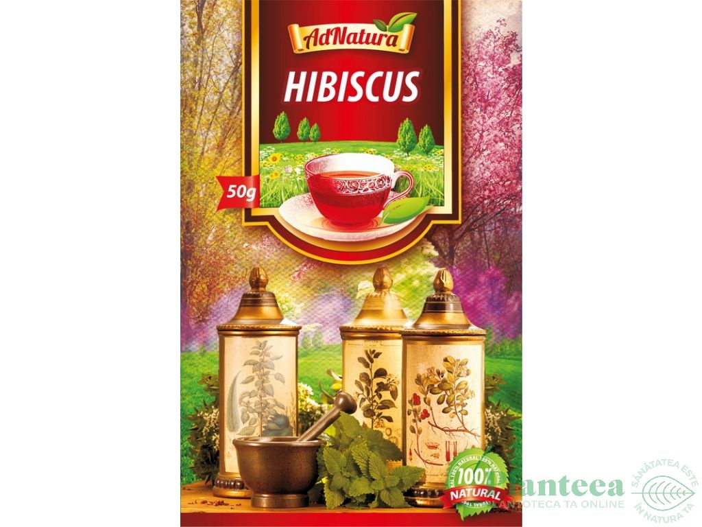 Ceai hibiscus 50g - ADNATURA