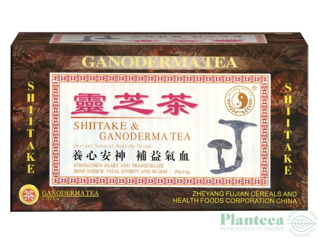 Ceai instant shiitake ganoderma 20pl - DR CHEN PATIKA