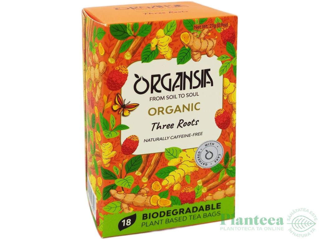 Ceai macese ashwagandha ghimbir turmeric organic 18dz - ORGANSIA