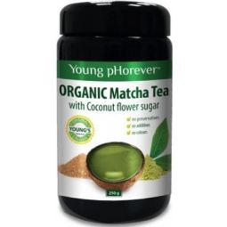 Ceai verde matcha nectar flori cocos pulbere 250g - YOUNG PHOREVER