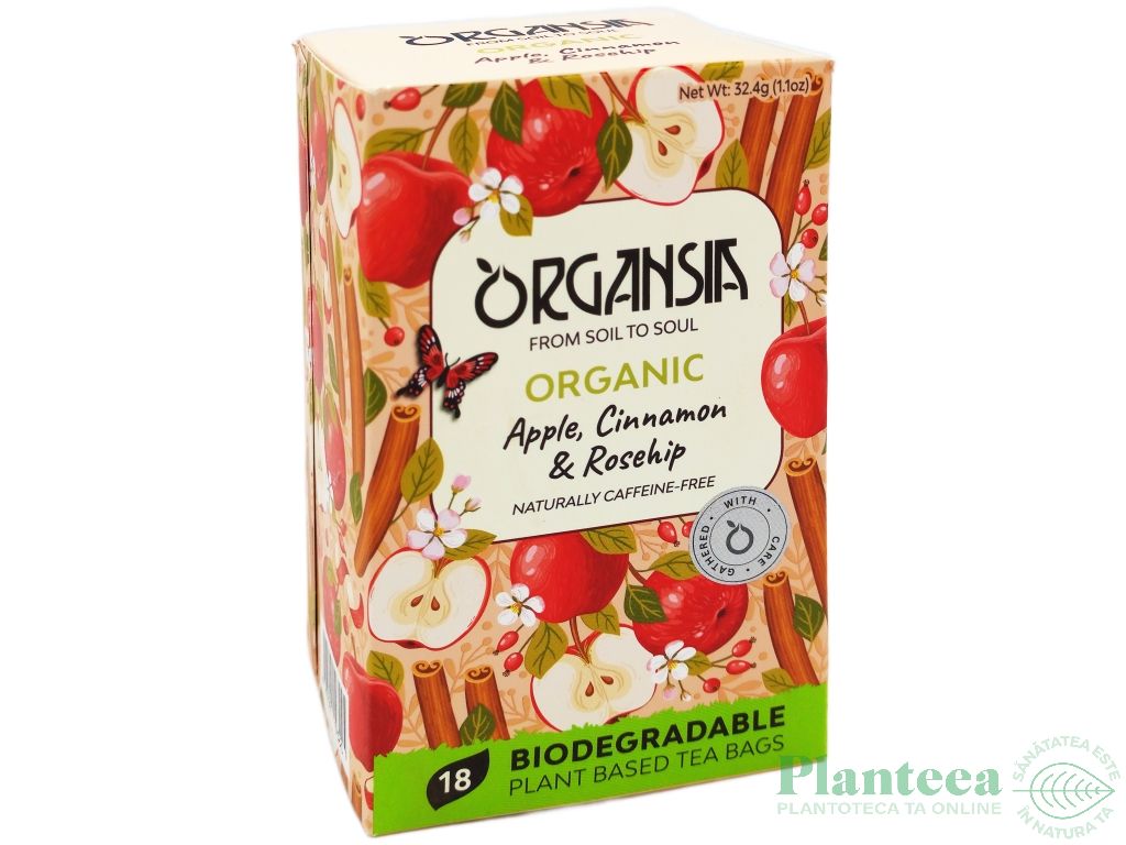 Ceai macese mere scortisoara organic 18dz - ORGANSIA