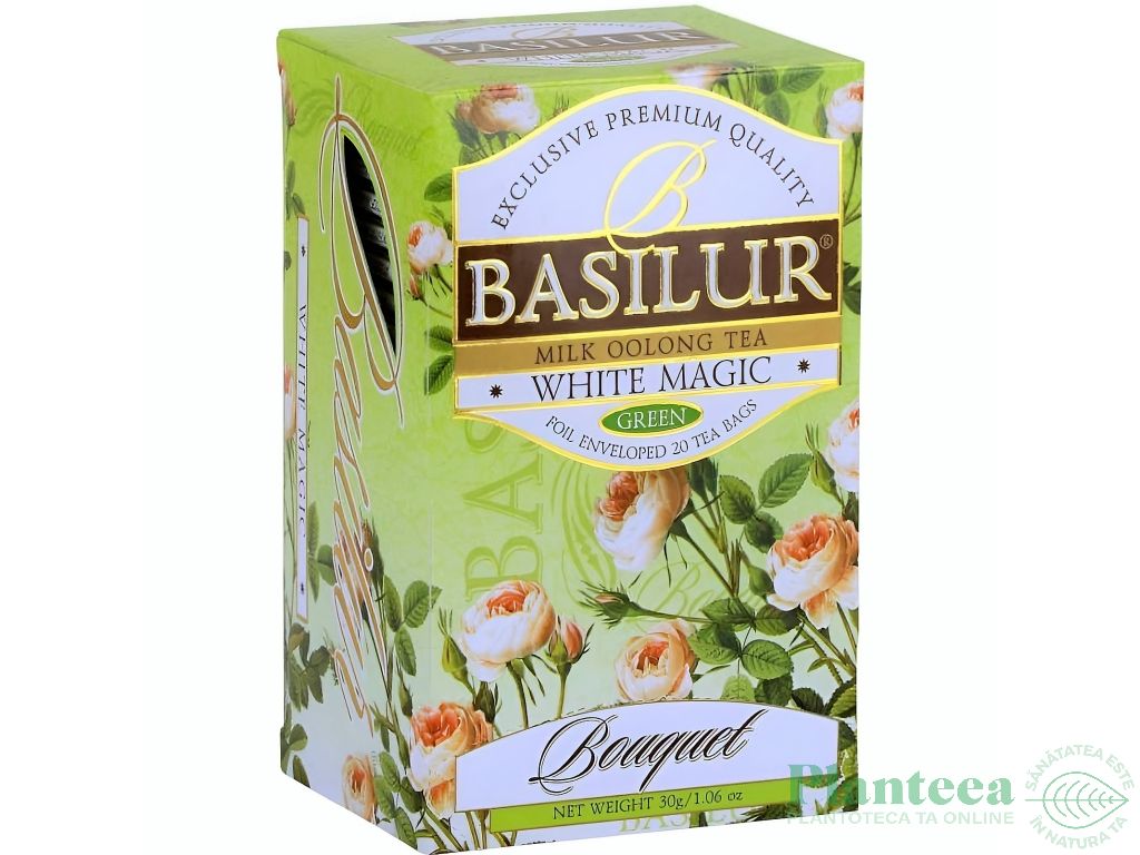 Ceai verde milk oolong Bouquet white magic 1,5gx25dz - BASILUR