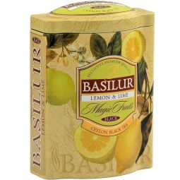 Ceai negru ceylon Magic Fruits lamaie lime cutie 100g - BASILUR