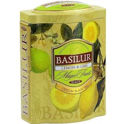 Ceai negru ceylon Magic Fruits lamaie lime cutie 100g - BASILUR