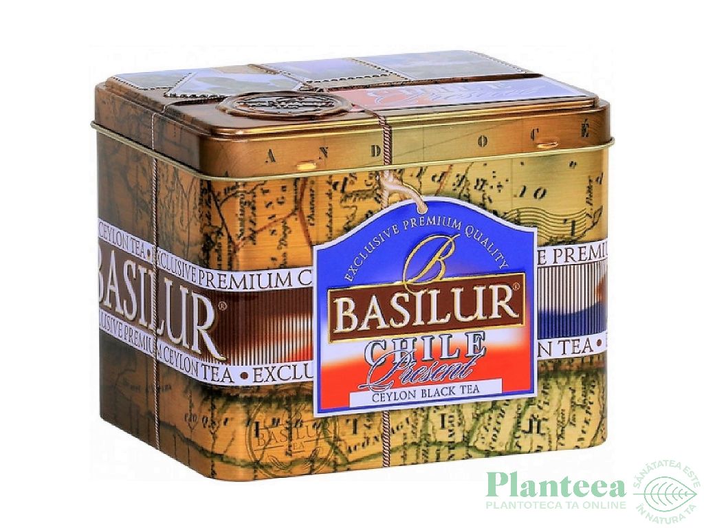 Ceai negru ceylon Present Chile cutie 100g - BASILUR