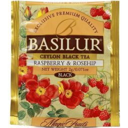 Ceai negru ceylon Magic Fruits zmeura macese 2gx25dz - BASILUR