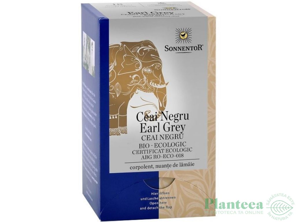 Ceai negru earl grey eco 18dz - SONNENTOR