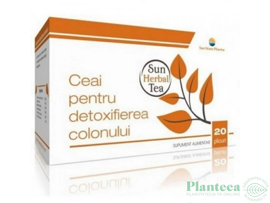 Ceai detoxifiere colon 20dz - SUN WAVE PHARMA
