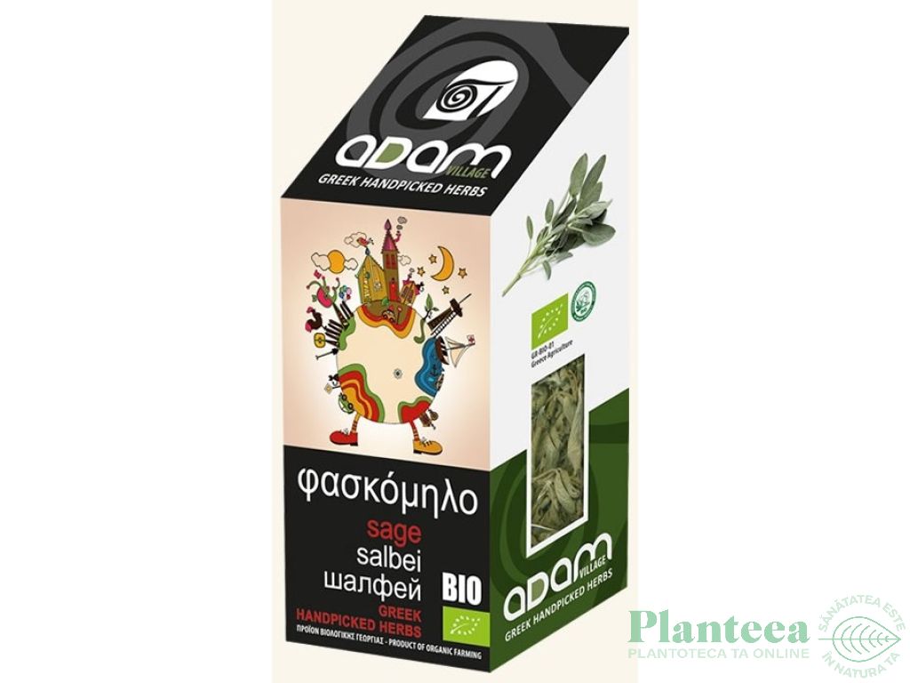 Ceai salvie bio 40g - ADAM HERBS