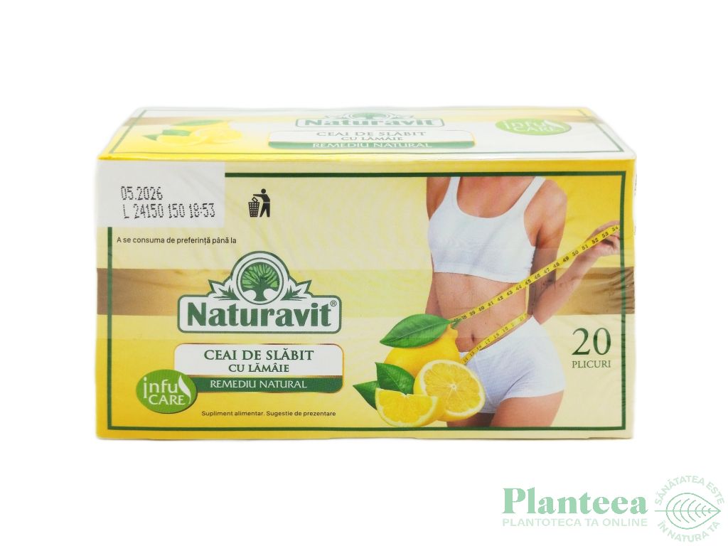 Set Ceai slabit cu lamaie 2x20dz - NATURAVIT