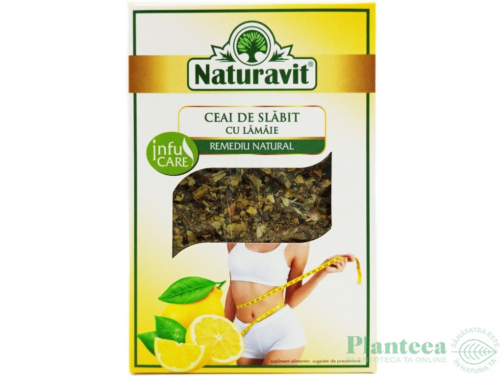 Set Ceai slabit cu lamaie 2x50g - NATURAVIT