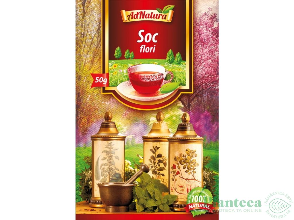 Ceai soc flori 50g - ADNATURA