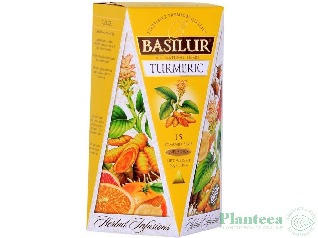 Ceai turmeric Herbal Infusions piramide 15dz - BASILUR