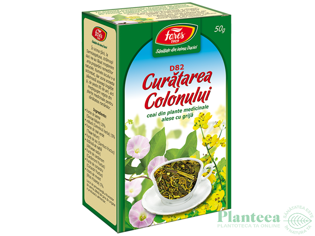 Ceai curatare colon 50g - FARES