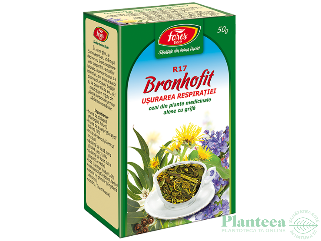 Ceai bronhofit [usurarea respiratiei] 50g - FARES