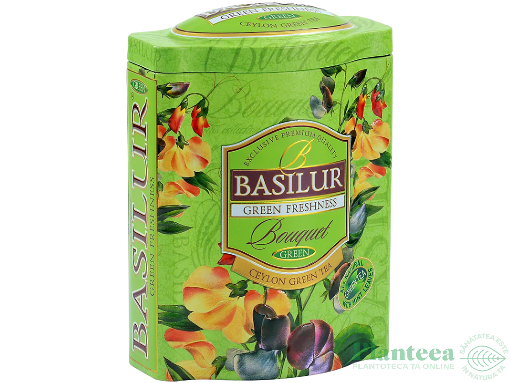 Ceai verde ceylon Bouquet green freshness cutie 100g - BASILUR