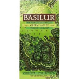 Ceai verde ceylon Oriental green valley refill 100g - BASILUR