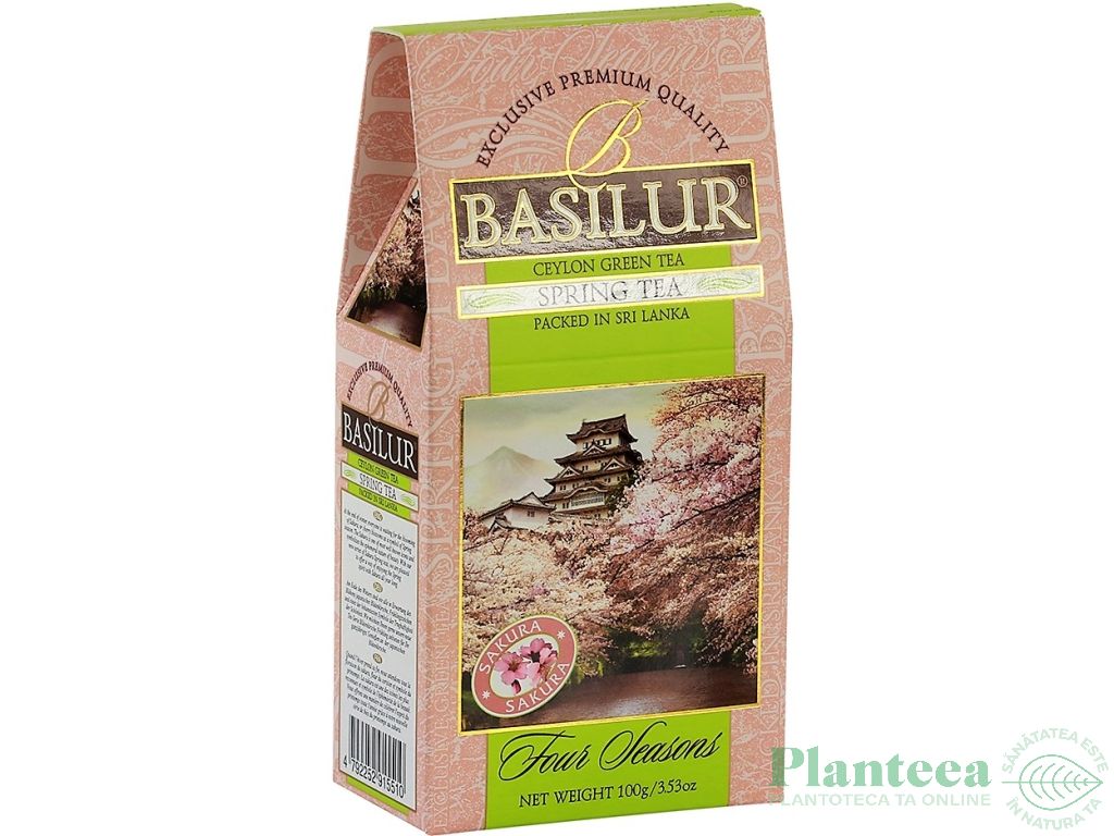 Ceai verde ceylon Four Seasons spring refill 100g - BASILUR