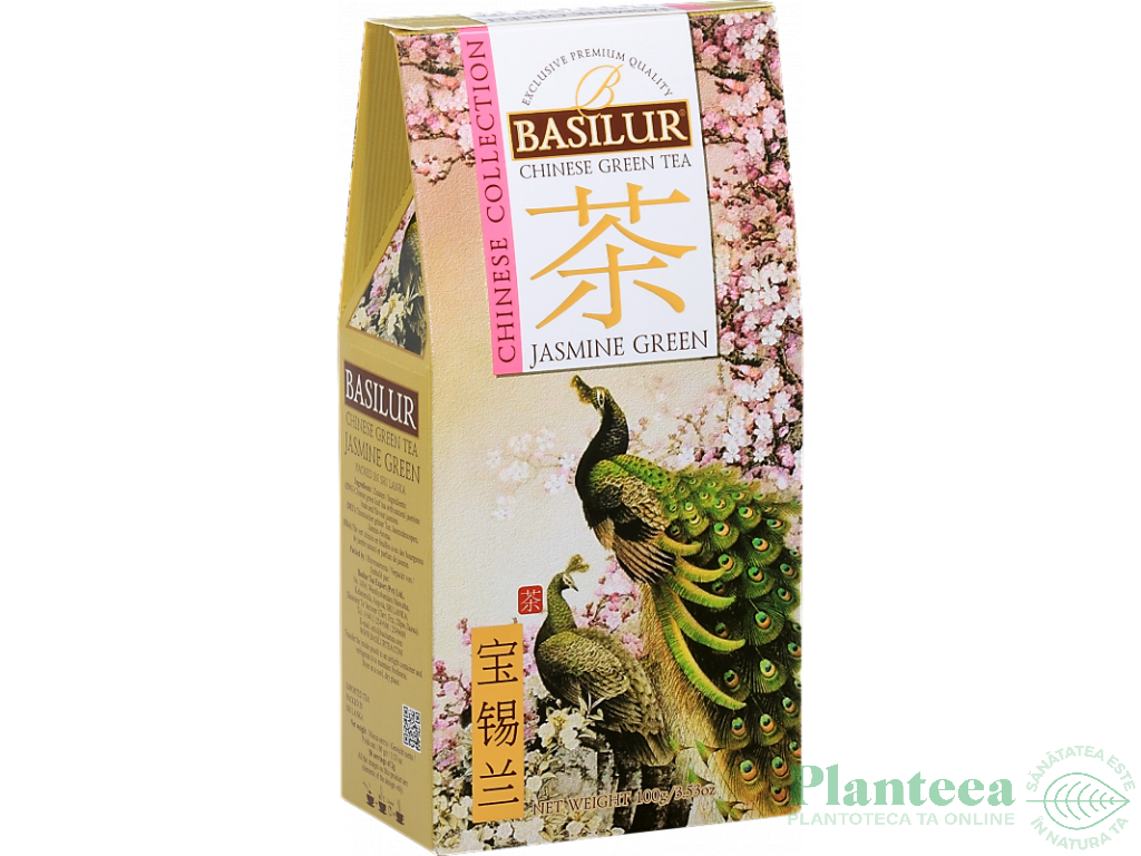 Ceai verde chinezesc Chinese jasmine green refill 100g - BASILUR