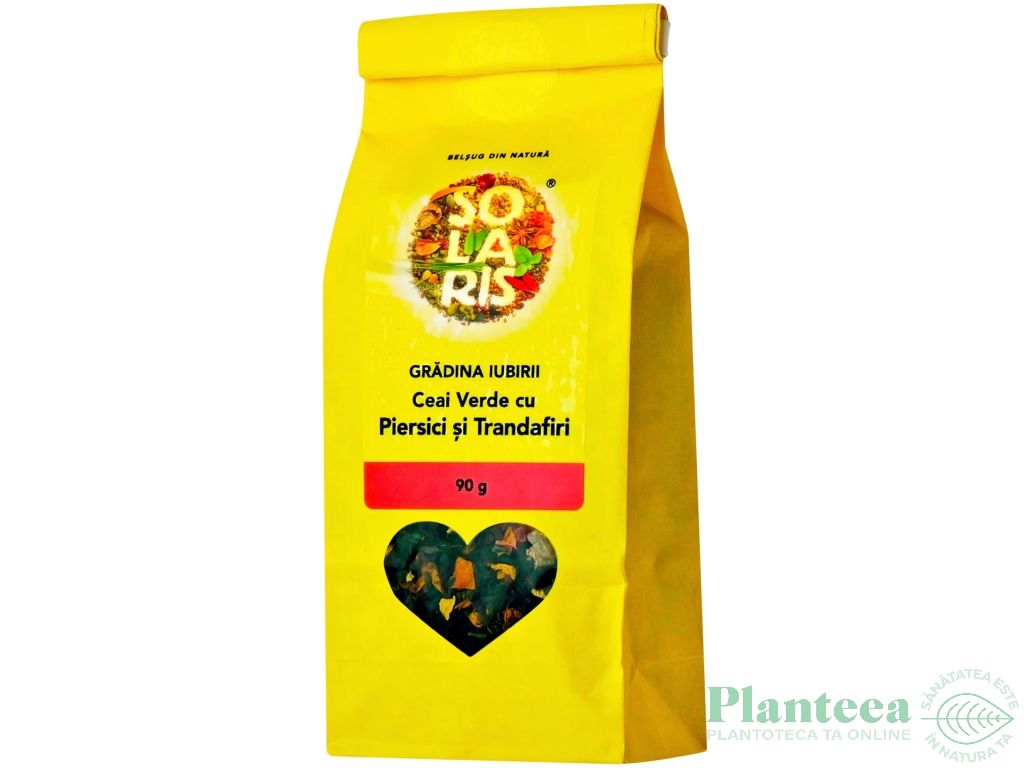 Ceai verde piersica trandafiri 90g - SOLARIS