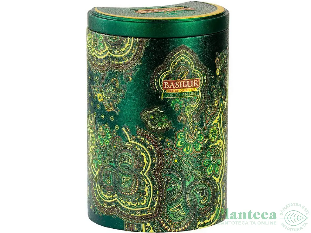 Ceai verde ceylon Oriental moroccan mint cutie 100g - BASILUR