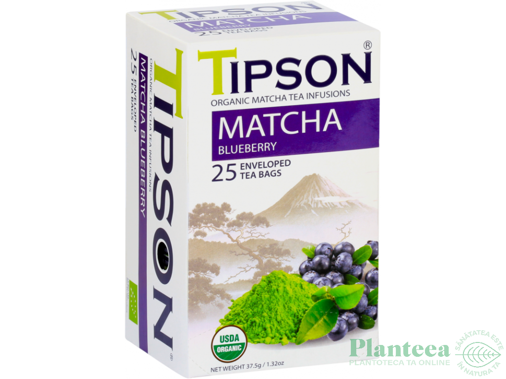 Ceai matcha organic afine 25dz - TIPSON