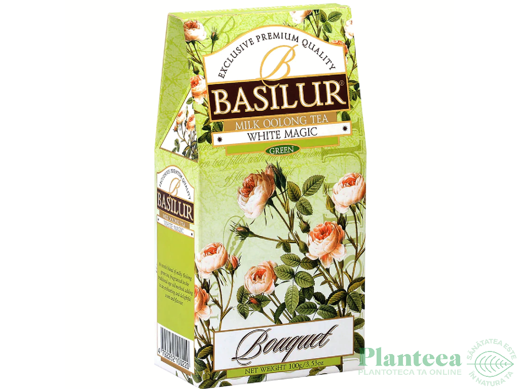 Ceai verde milk oolong Bouquet white magic refill 100g - BASILUR