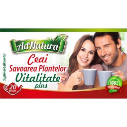 Ceai vitalitate plus Savoarea Plantelor 20dz - ADNATURA