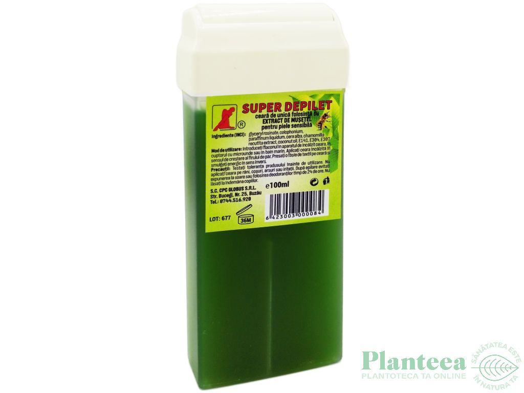 Ceara epilatoare unica folosinta musetel aplicator mare Super 100ml - DEPILET