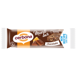 Baton musli ciocolata 20g - CERBONA