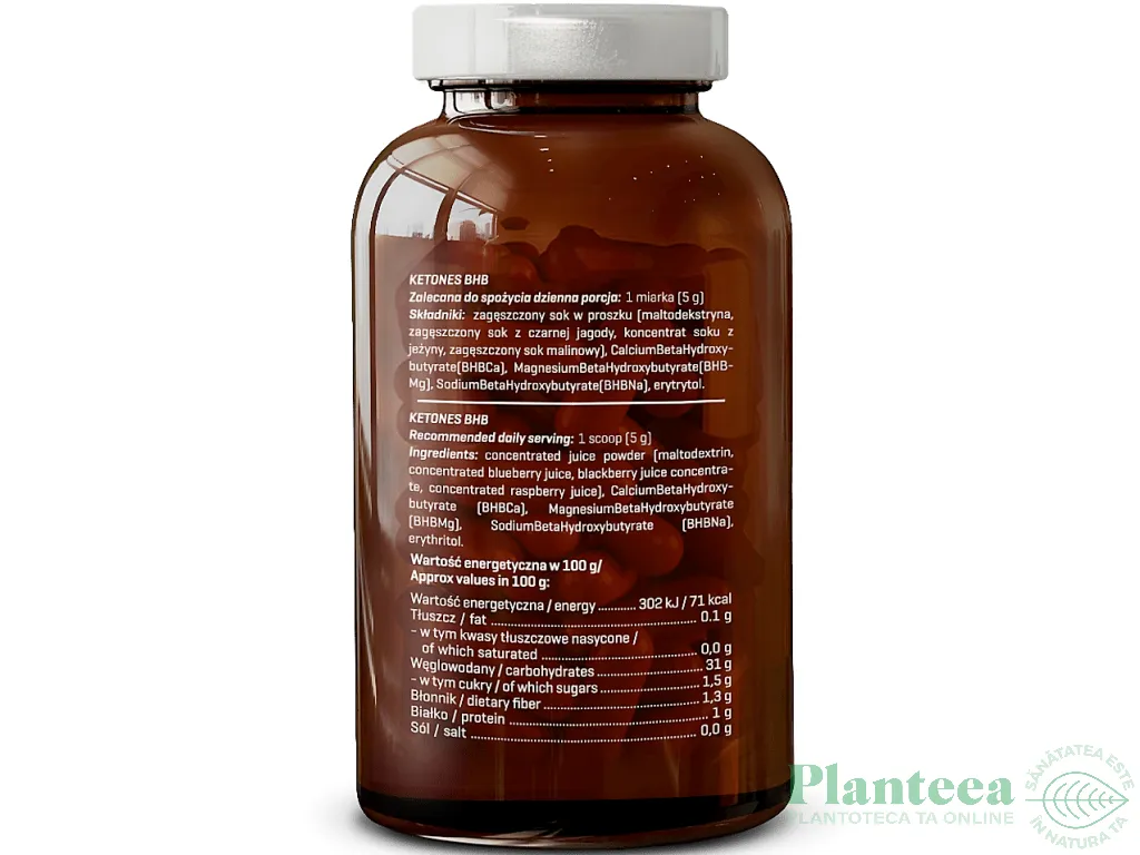 Pulbere Cetone BHB fructe padure 150g - DIET FOOD