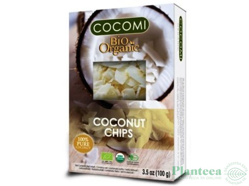 Chipsuri cocos raw eco 100g - COCOMI