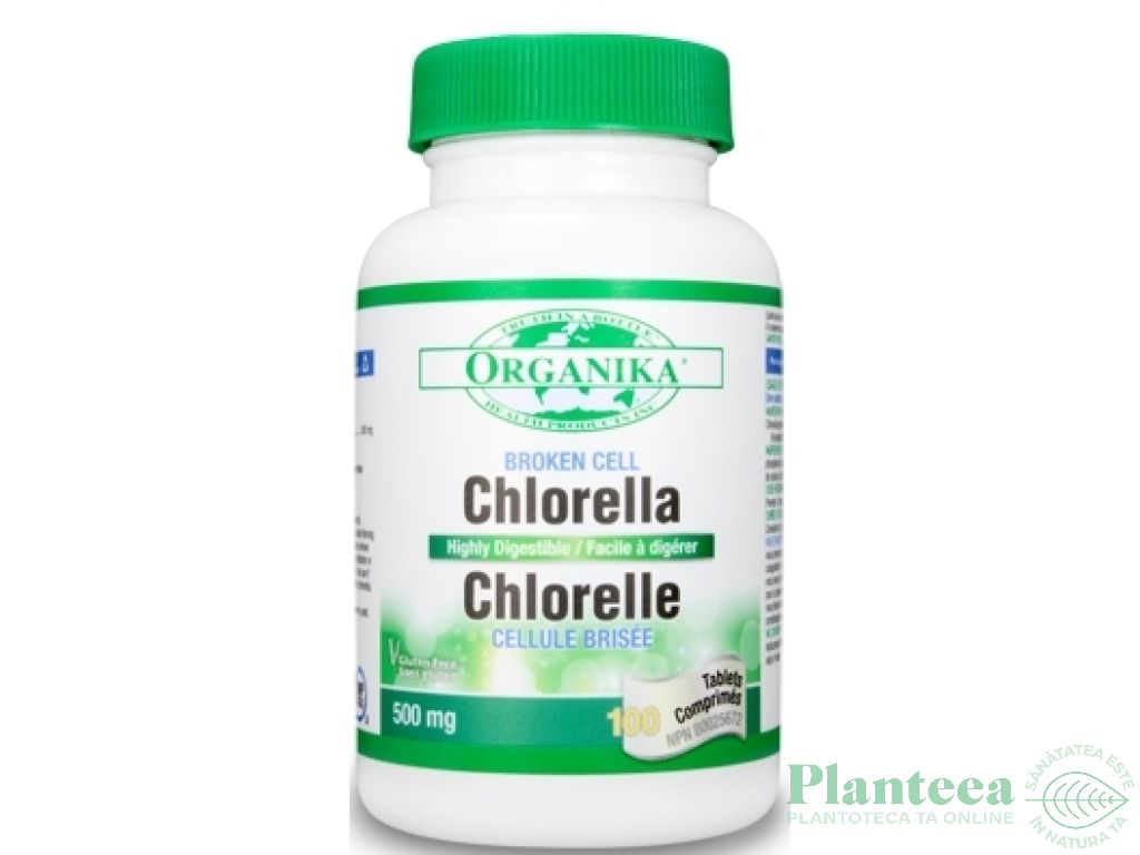 Chlorella 500mg 100cp - ORGANIKA HEALTH