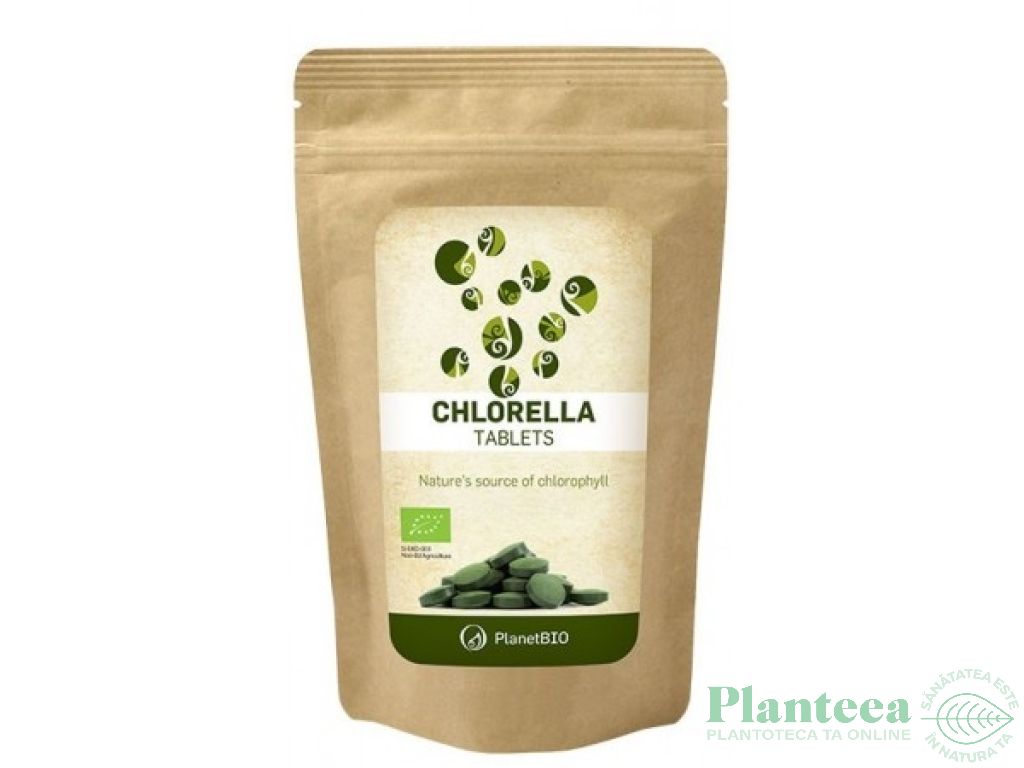 Chlorella tablete 500mg eco 180cp - PLANET BIO