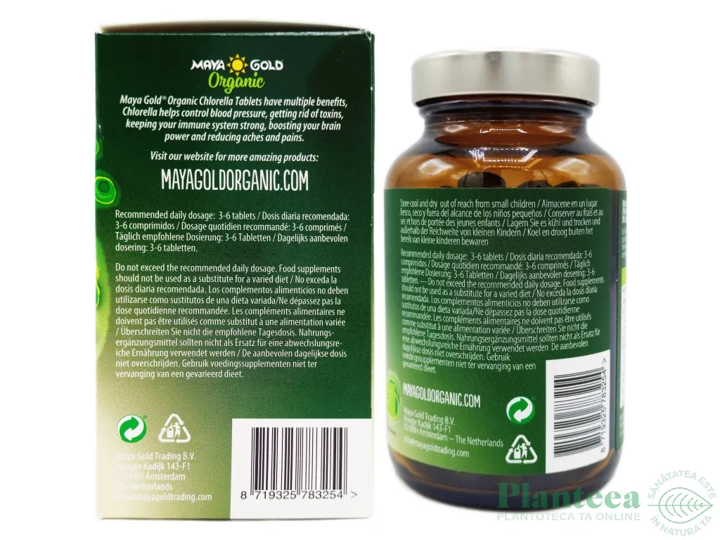 Chlorella tablete 500mg eco 200cp - MAYA GOLD