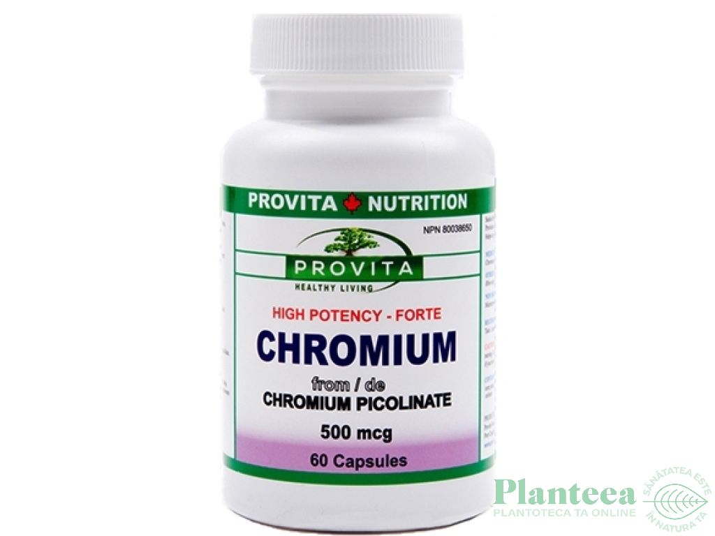 Crom picolinat 500mcg 60cps - PROVITA NUTRITION