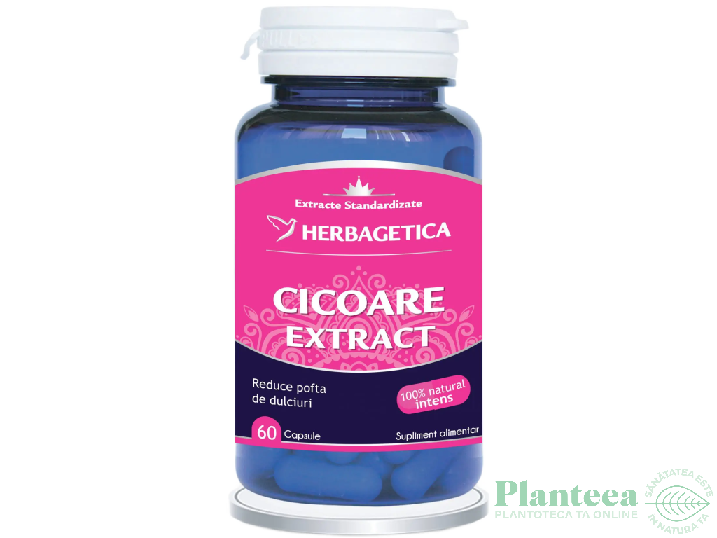 Cicoare extract 60cps - HERBAGETICA