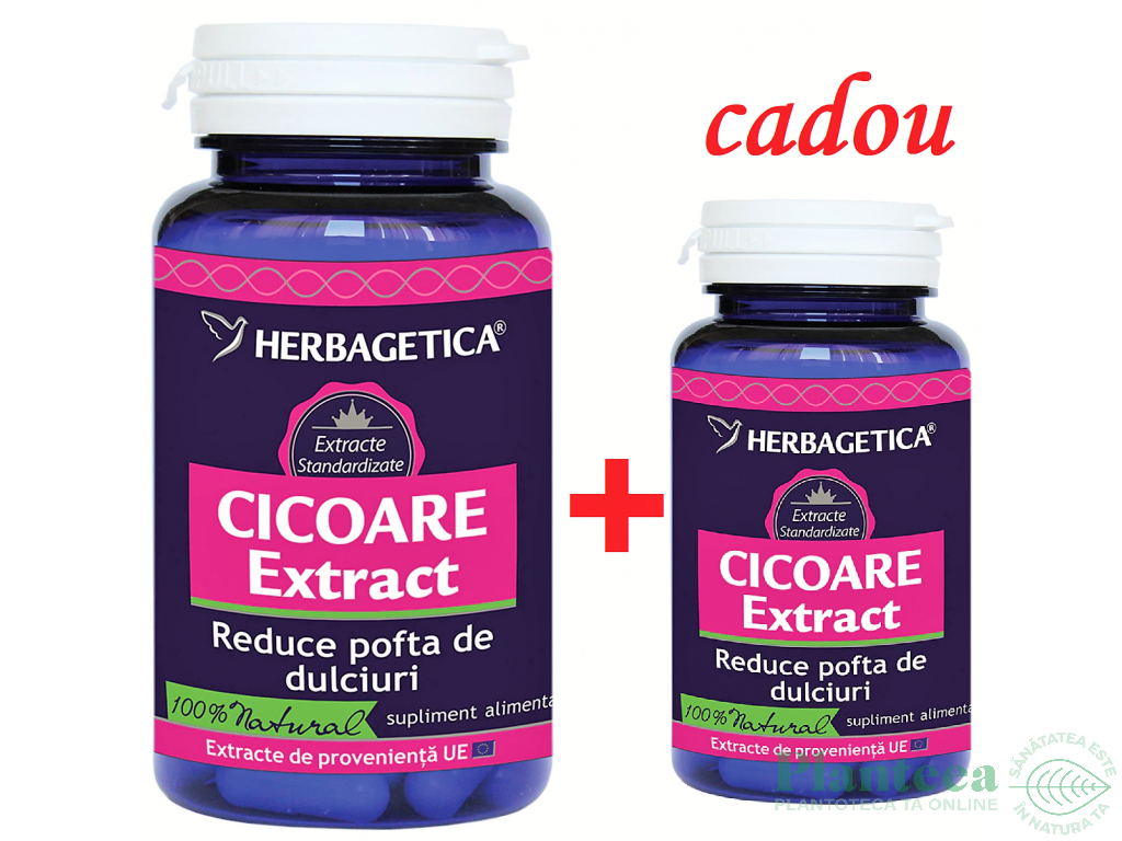 Pachet Cicoare extract 60+10cps - HERBAGETICA