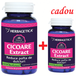 Pachet Cicoare extract 60+10cps - HERBAGETICA