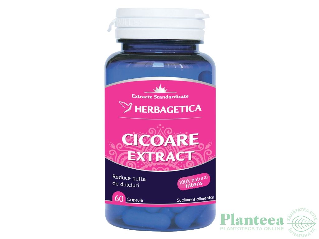 Cicoare extract 60cps - HERBAGETICA