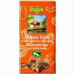 Ciocolata vegana lapte_orez praline Nirwana eco 100g - RAPUNZEL