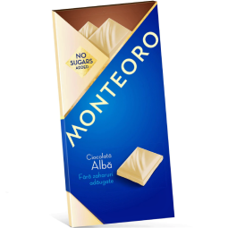 Ciocolata alba fara zahar 90g - MONTEORO